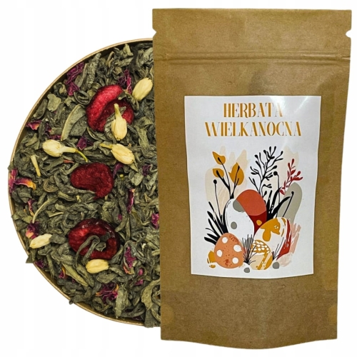Przejdź do produktu Herbata Zielona liściasta Kwitnąca Sakura na prezent 50g.