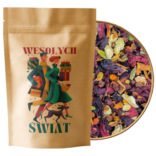 Przejdź do produktu Herbata Owocowa Rozgrzewająca zima Świąteczna na prezent 50g  
