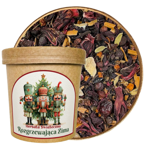 Przejdź do produktu Herbata Owocowa Rozgrzewająca Zima świąteczna na prezent 50g. 