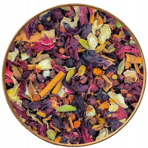 Przejdź do produktu Herbata Owocowa ROZGRZEWAJĄCA ZIMA 1kg 