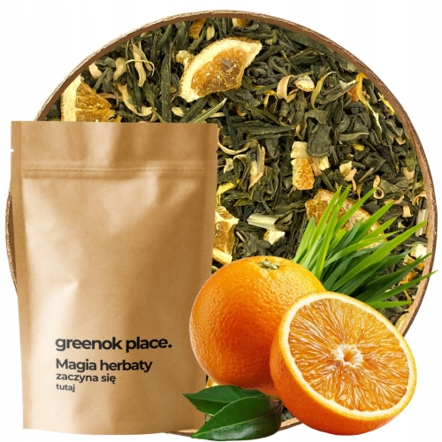 Przejdź do produktu HERBATA ZIELONA SŁODKA POMARAŃCZA 1000g cytrusowa aromatyczna odporność