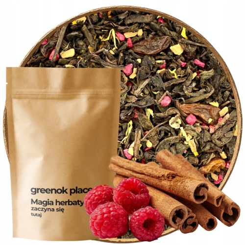 Przejdź do produktu Herbata czerwona PU-ERH MALINA CYNAMON 1000g z maliną świąteczna