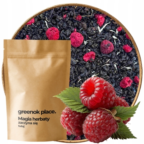 Przejdź do produktu Herbata czarna MALINOWY ZACHWYT 1000g malina cytryna malinowa odporność