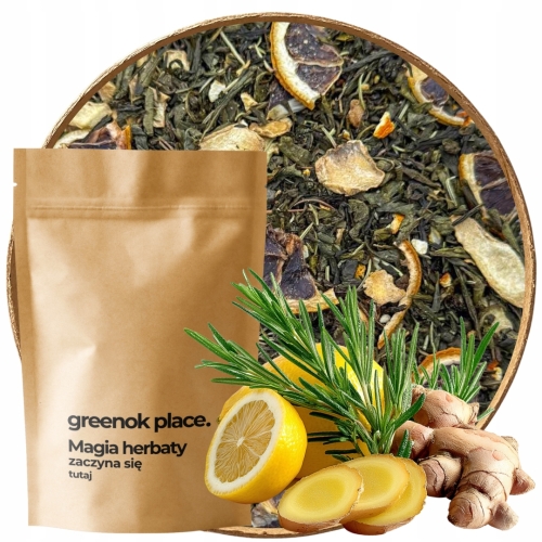 Przejdź do produktu Herbata zielona ROZMARYNOWE ORZEŹWIENIE 1000g liściasta rozmaryn cytryna