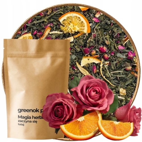 Przejdź do produktu Herbata zielona ROYAL BLOOM 1000g liściasta z pomarańczą róża pomarańcza