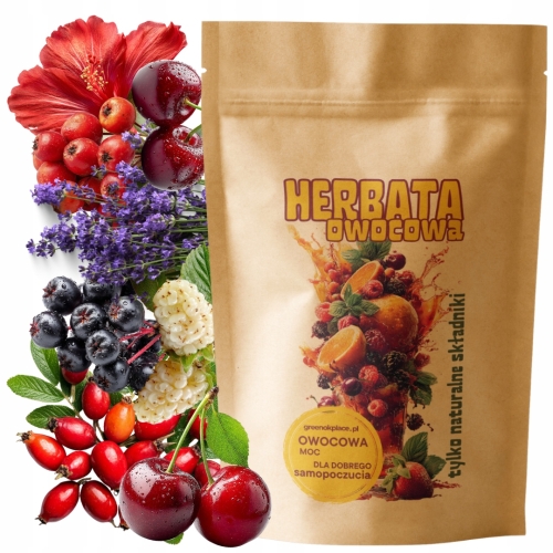 Przejdź do produktu Herbata owocowa CZERWONE OWOCE NATURY 1000g wiśnia dzika róża hibiskus