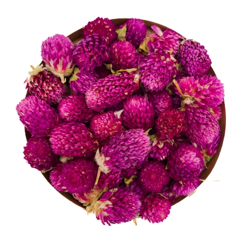 Przejdź do produktu WIECZNIK KULISTY 1000g gomfrena kwiat pąki dekoracja 1kg KWIATY JADALNE