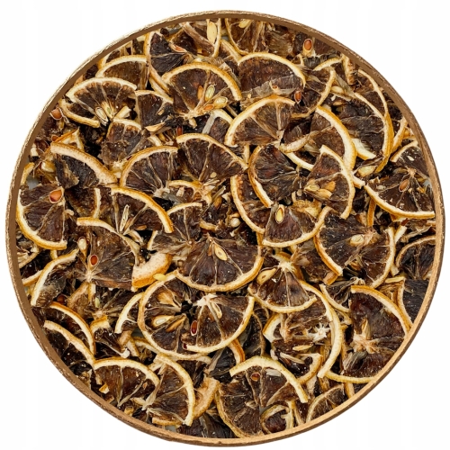 Przejdź do produktu CYTRYNA SUSZONA ĆWIARTKI 1000g do herbaty koktajli owoce suszone JADALNE