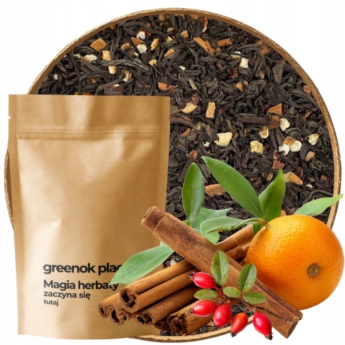 Przejdź do produktu Herbata czarna ROZGRZEWAJĄCA 1000g cynamon goździki pomarańcza NATURALNA