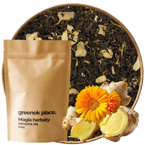 Przejdź do produktu Herbata czarna IMBIROWA 1000g CEYLON rozgrzewająca imbir zimowa korzenna