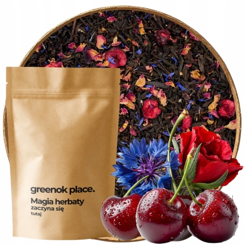 Przejdź do produktu Herbata czarna WIŚNIOWA SYMFONIA 1000g wiśnia róża wiśniowa AROMATYCZNA