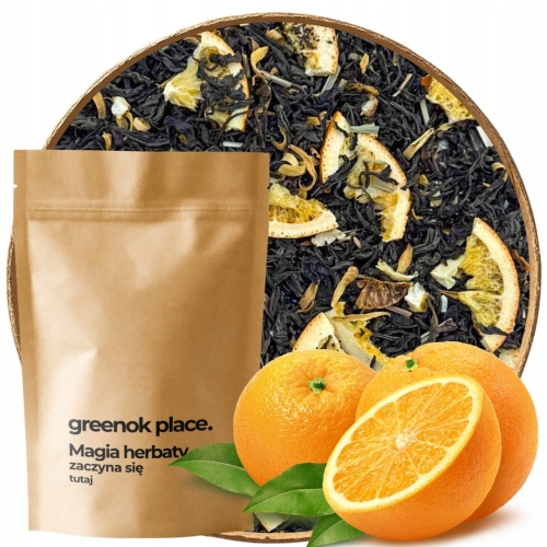 Przejdź do produktu Herbata czarna SŁODKA POMARAŃCZA 1000g liściasta z pomarańczą cytrusowa