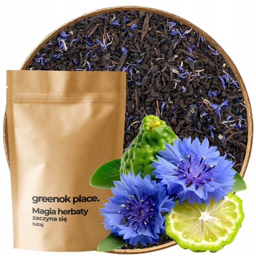 Przejdź do produktu Herbata czarna EARL GREY Z BŁAWATKIEM 1000g CEYLON z bergamotką aromatyczn