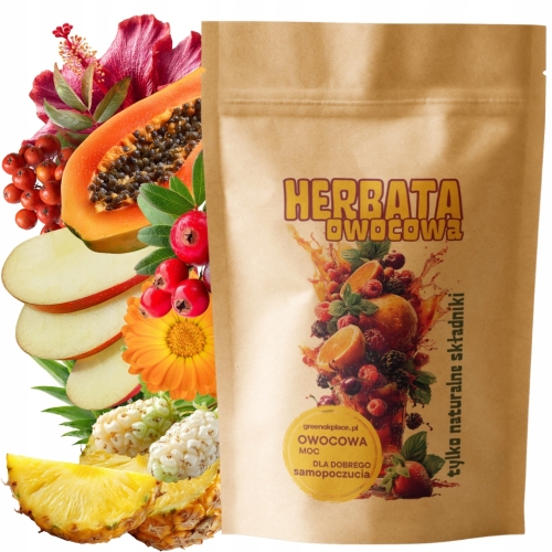 Przejdź do produktu Herbata owocowa OWOCOWY TWIST1000g owoce orzeźwiająca prezent zimowa JAKOŚĆ
