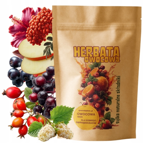 Przejdź do produktu Herbata owocowa CZERWONY SKARB 1000g owoce kompot orzeźwiająca JAKOŚĆ