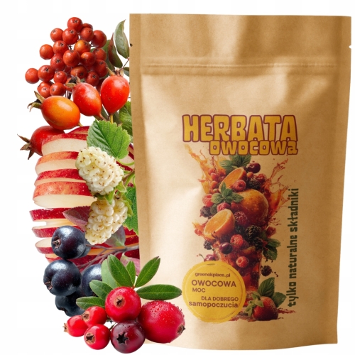 Przejdź do produktu Herbata owocowa JARZĘBINOWA1000g owoce suszone liofilizowane prezent JAKOŚĆ