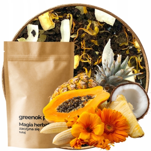 Przejdź do produktu Herbata OOLONG BLACK EGZOTYCZNY 1000g czarny ulung ananas kokos 1kg HURT