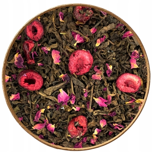 Przejdź do produktu Herbata czerwona PU-ERH WIŚNIE W RUMIE 1kg