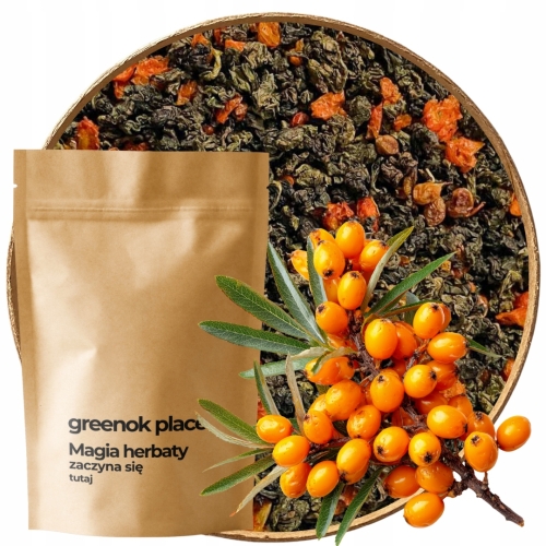 Przejdź do produktu Herbata OOLONG MOC ROKITNIKA 1000g rokitnik ulung naturalna 1kg HURT