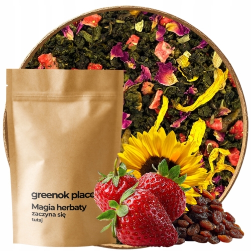 Przejdź do produktu Herbata OOLONG TRUSKAWKI W ŚMIETANIE 1000g truskawka liofilizowana 1kg HURT