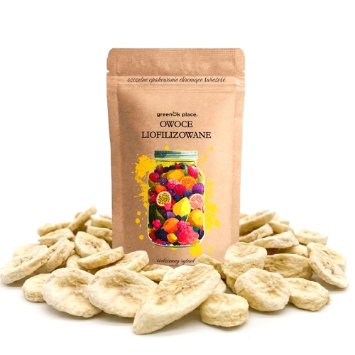 Przejdź do produktu Banan Liofilizowany plastry 