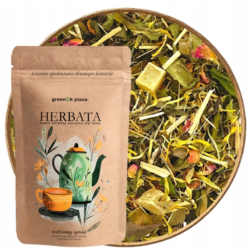 Przejdź do produktu Herbata biała liściasta Żeń Szeń-Imbir 