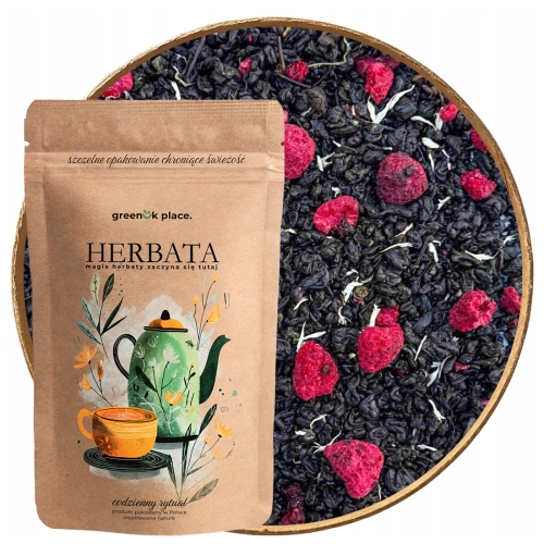 Przejdź do produktu Herbata czarna liściasta Malinowy Zachwyt 
