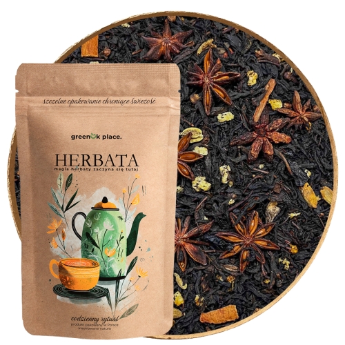 Przejdź do produktu Herbata czarna liściasta rozgrzewająca Korzenna Gruszka 