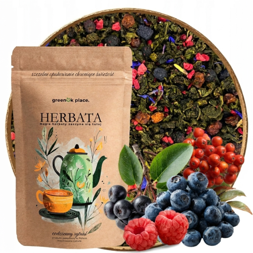Przejdź do produktu Herbata liściasta Oolong Leśna jagoda