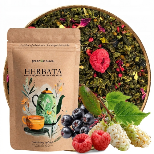 Przejdź do produktu Herbata liściasta Oolong Malina w czekoladzie