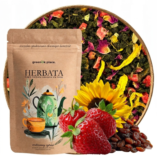 Przejdź do produktu Herbata liściasta Oolong Truskawki w śmietanie
