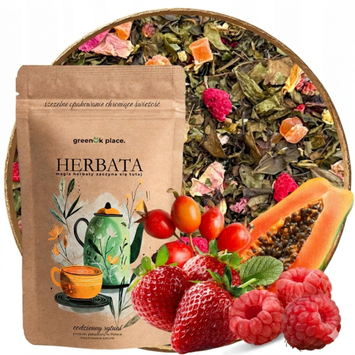 Przejdź do produktu Herbata biała liściasta Owocowa Fantazja 