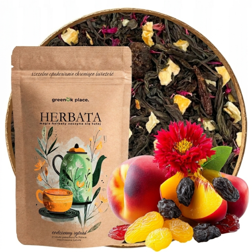 Przejdź do produktu Herbata czarna liściasta Brzoskwiniowy dotyk