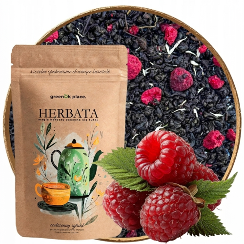 Przejdź do produktu Herbata czarna liściasta Malinowy Zachwyt 