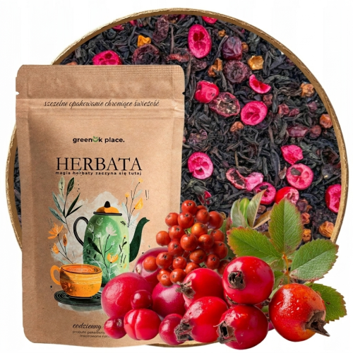 Przejdź do produktu Herbata czarna liściasta Żurawinowa