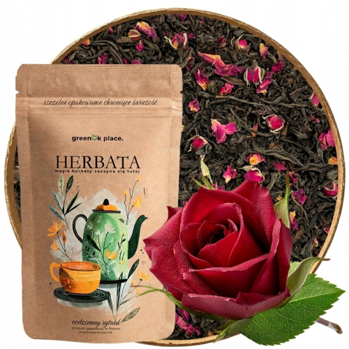 Przejdź do produktu Herbata czarna liściasta Różana fantazja