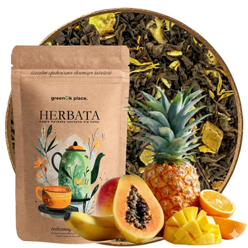Przejdź do produktu Herbata Czerwona Pu-Erh liściasta Tropikalna Wyspa