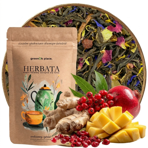 Przejdź do produktu Herbata Czerwona Pu-Erh liściasta Zdrowa Energia Sheng Green 