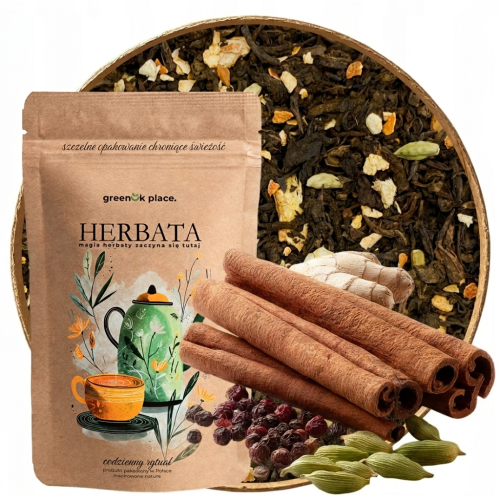 Przejdź do produktu Herbata Czerwona Pu-Erh liściasta Grzaniec rozgrzewająca