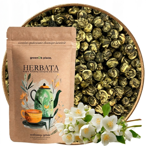 Przejdź do produktu Herbata Zielona liściasta Cesarska Perła Premium 