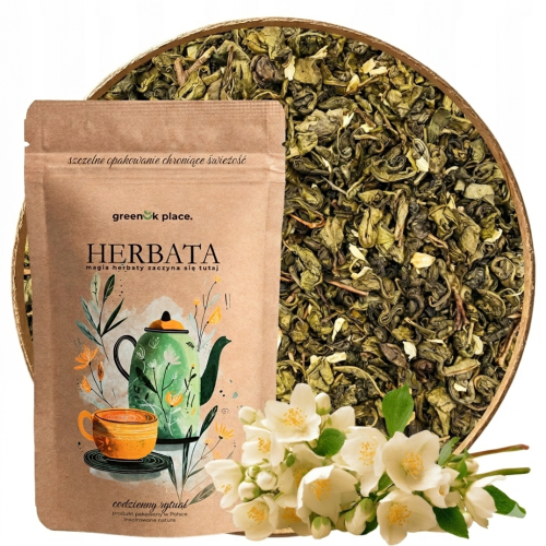 Przejdź do produktu Herbata Zielona liściasta Jaśminowa Big Leaf