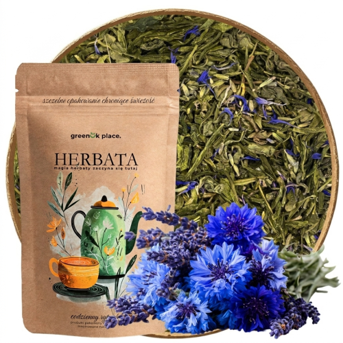 Przejdź do produktu Herbata Zielona liściasta Lawenda 