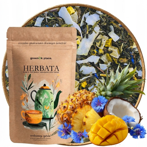 Przejdź do produktu Herbata Zielona liściasta Tropikalna Wyspa  