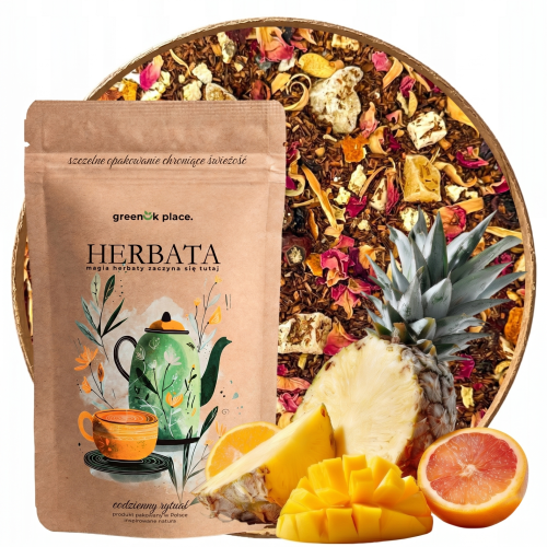 Przejdź do produktu Herbata Rooibos Mango-Ananas-Pomarańcza aromatyczna