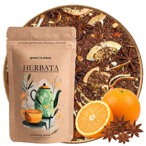 Przejdź do produktu Herbata Rooibos Leśna Złote Marzenie bez kofeiny
