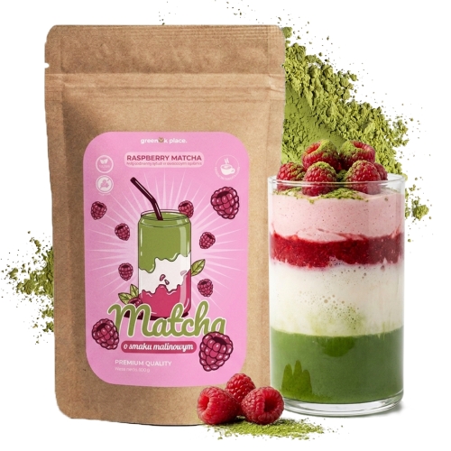 Przejdź do produktu  MATCHA O SMAKU MALINOWYM